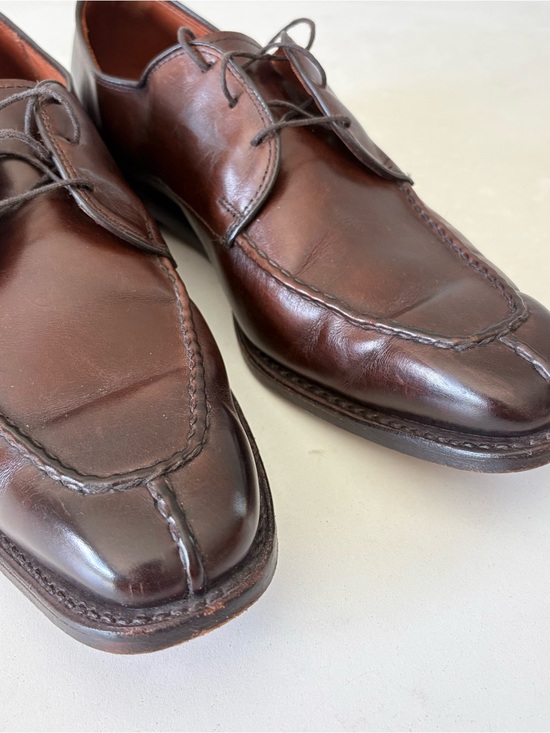 Allen Edmonds Parkway Brown Leather Split Toe Derby Dress Shoes Mens Size 10.5 D main image 8